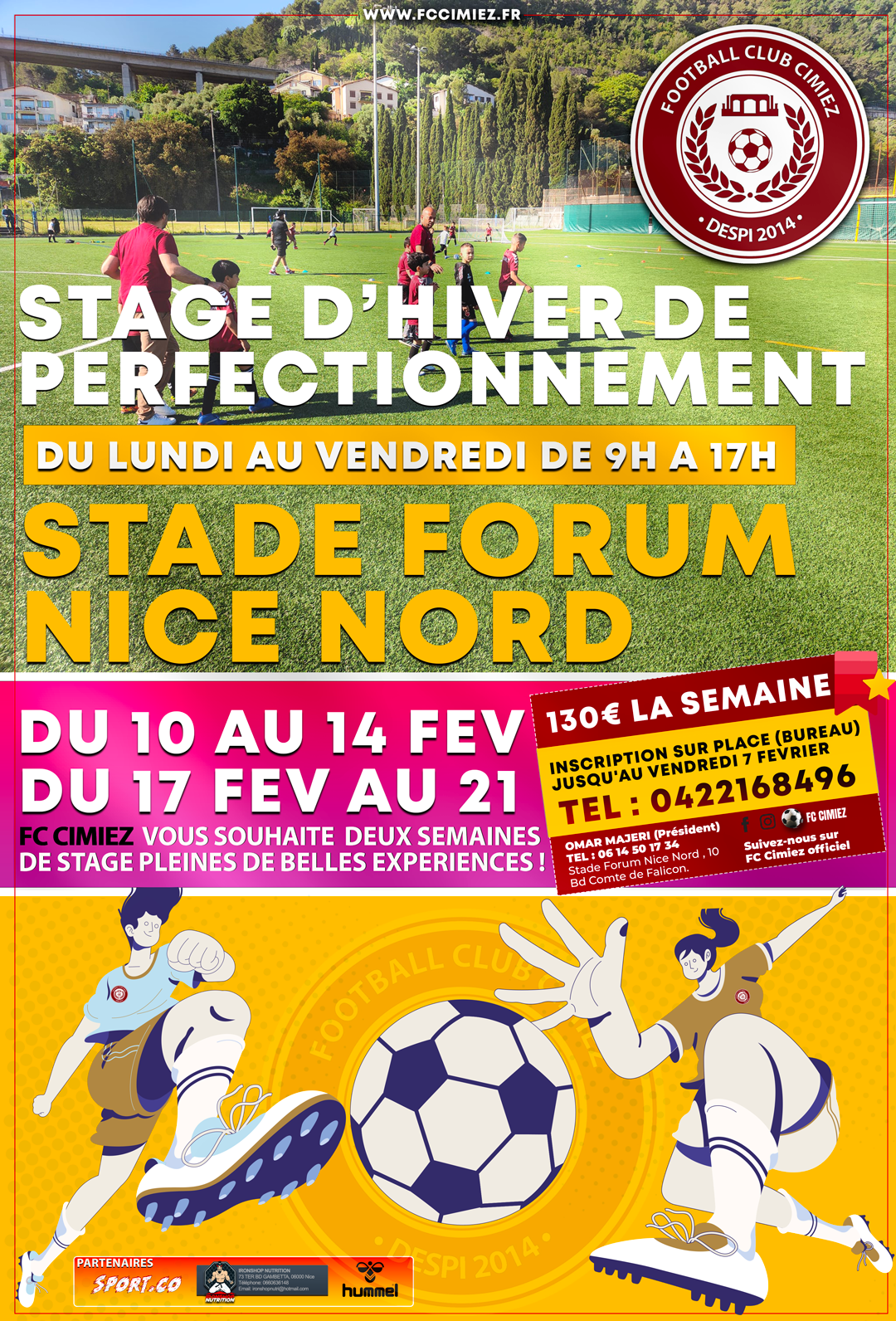 Stage d'Hiver de Football 2025 au FC Cimiez